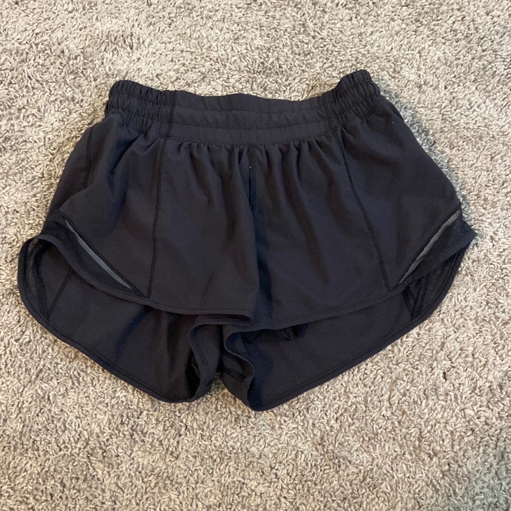 black lulu lemon shorts. size 4